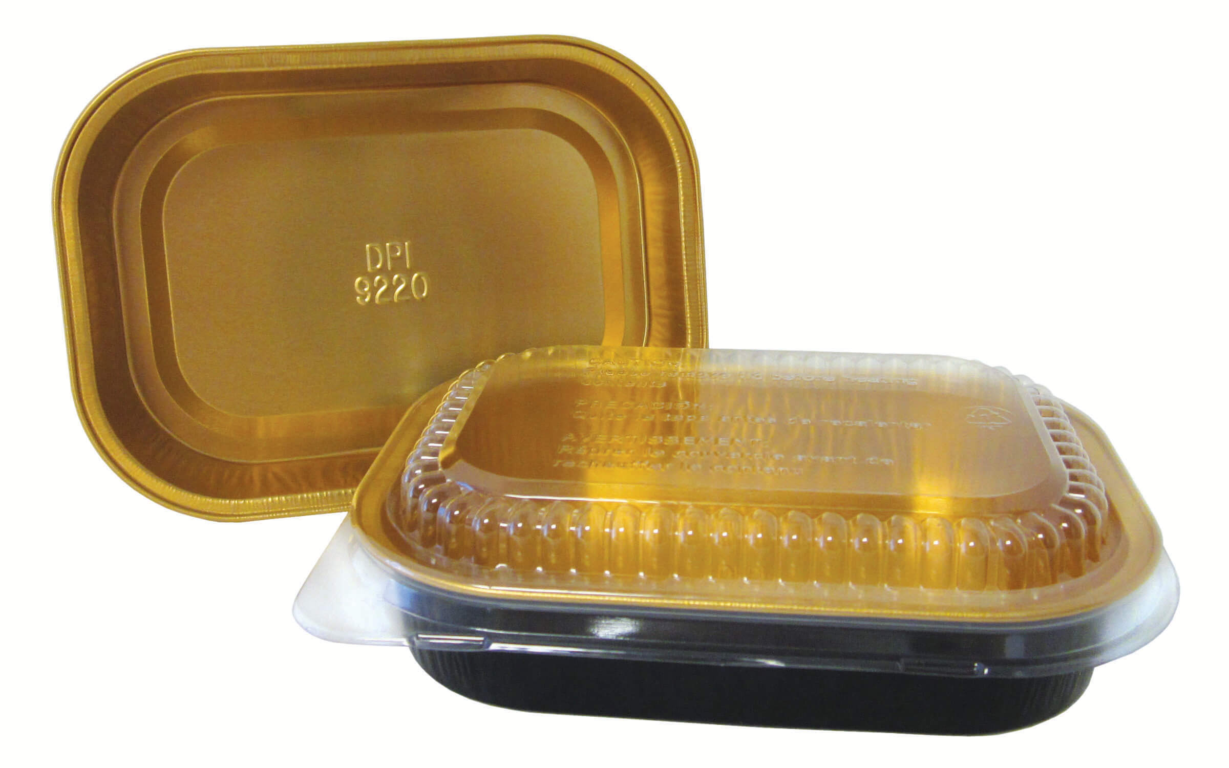 16 OZ. BLACK/GOLD DUAL OVENABLE CONTAINER 9220 100/CS