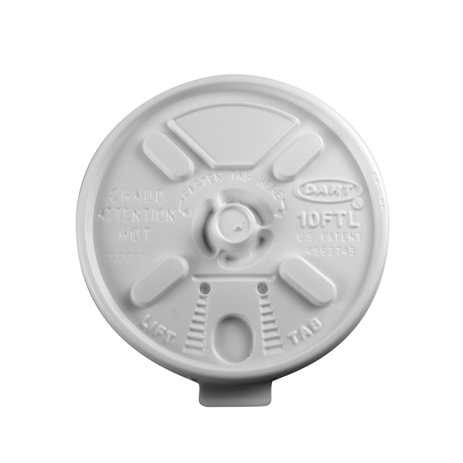 10 OZ. FOAM CUP LID 10FTL 1000