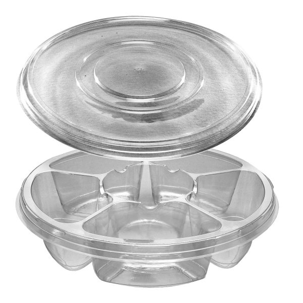 13 INCH  5 COMPT. PRODUCE TRAY SKU 1241 HS-1305-315-DC