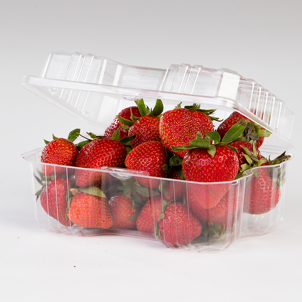 HINGED QUART BERRY CONTAINER VENTED   300/CASE  LBH-461