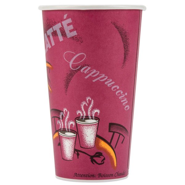 20 OZ. PAPER HOT CUP BISTRO DESIGN 420SI  600/CS