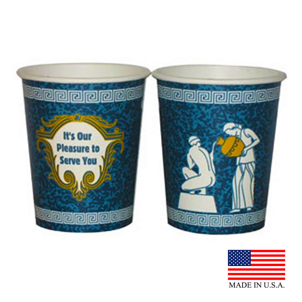 10 OZ. PAPER HOT CUP GREEK DESIGN 1000/CASE