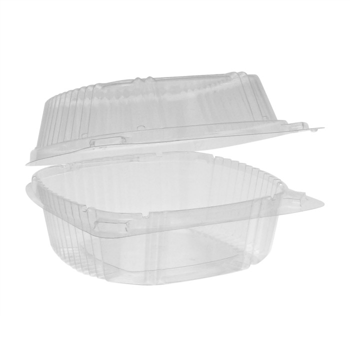 CLEAR HINGED 6 INCH PACTIV CI8-1160  CONTAINER   500/CS