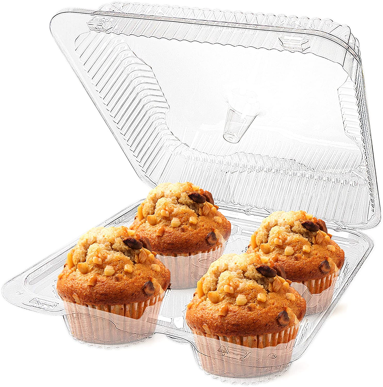 HINGED MUFFIN CONTAINERS