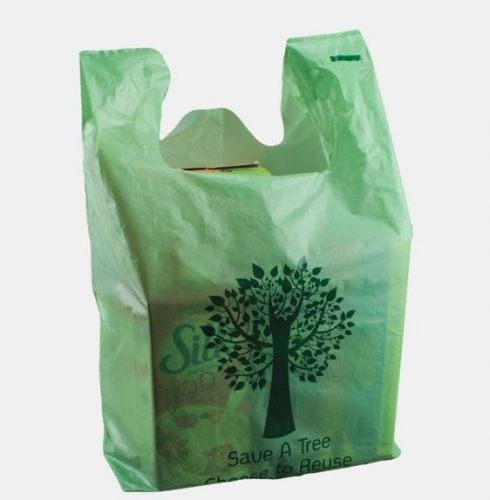 12&quot; X 7&quot; X 23&quot; PLASTIC 
REUSABLE BAG GREEN
4 MIL 150/CASE