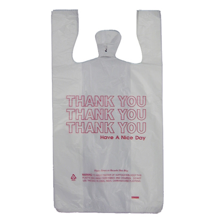 1/6 WHITE THANK YOU T-SACK   1000/CASE